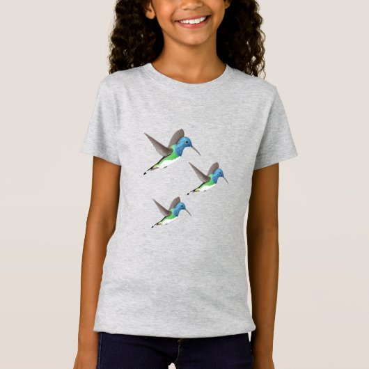 Hovering Jacobin Hummingbird - transparent. T-Shirt (Vorderseite)