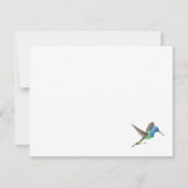 Hovering Jacobin Hummingbird - transparent. Vielen Dankeskarte (Rückseite)