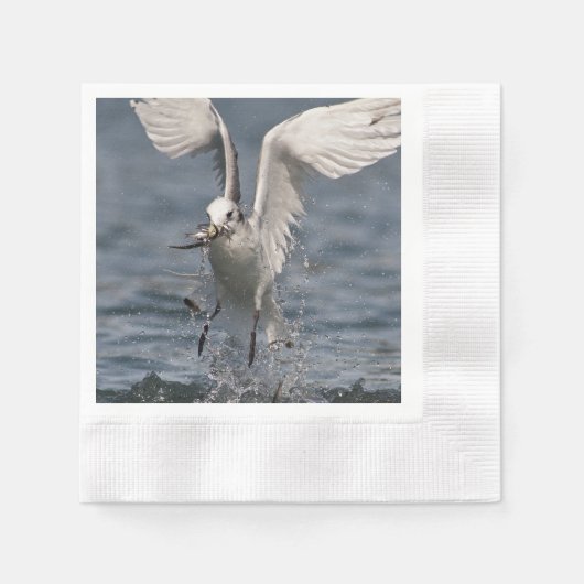 Hovering Kittiwake Serviette (Vorderseite)