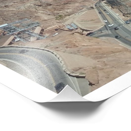 "Hoverover Hoover", Staudamm von Hoover Fotodruck (Ecke)