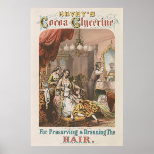 Hovey's Cocoa Glycerine, circa 1860 Poster