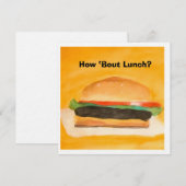 How about Lunch? Einladung (Vorne/Hinten)