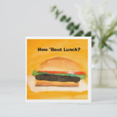 How about Lunch? Einladung (Stehend Vorderseite)