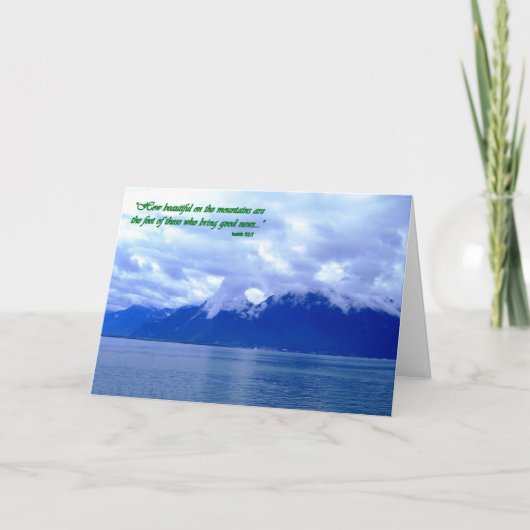 How beautiful on the mountains are the feet of karte (Vorderseite)