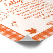 How Big Is Mommy's Belly? Baby Shower Game Poster (Ecke)