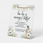 How big is Mommy's Belly Baby Shower Game Sockelschild (Vorderseite)