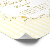 How big is mommys belly Silly Goose gender neutral Poster (Ecke)