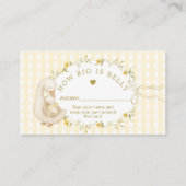 How big is mommys belly silly goose Gingham Begleitkarte (Vorderseite)