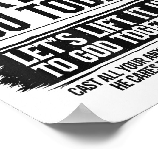 How Can I Pray For You Today Christian Bible Need Poster (Ecke)