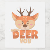 How Deer You  Weinetikett (Einzelnes Label)