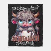 How Do I Take My Coffee? Seriously Very Seriously  Fleecedecke (Vorderseite)