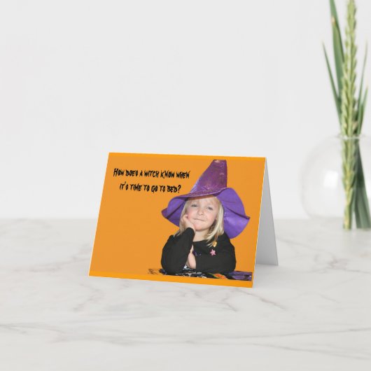 How Does a Witch Know When It's Time for Bed? Karte (Vorderseite)