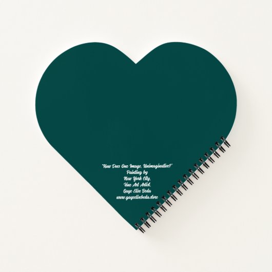 How Does One Image, Unimaginative? Notizblock (Rückseite)