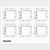 "How I am Gefühl"-Mäuse-Journal Quadratischer Aufkleber (Blatt)