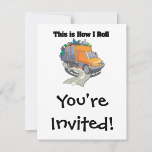 How I Roll (Müllwagen) Einladung