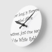 How Long Is Forever Alice Runde Wanduhr (Winkel)