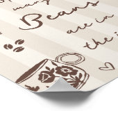 How Many Coffee Beans Guessing Game Sign Poster (Ecke)