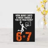 How Many Days A Week Should You Practice 6-7 Baske Karte (Gelbe Blume)