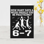 How Many Days Funny 67 Meme Basketball Saying Karte (Gelbe Blume)