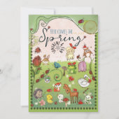 How Many Ladybugs? Garden Animals Baby Shower Game Einladung (Vorderseite)