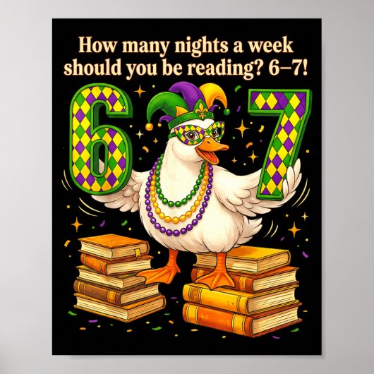 How Many Night A Week Should You Be Reading 67 Tea Poster (Vorne)