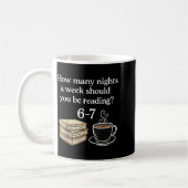 How Many Nights 6 7 Meme Funny Reading Book Lovers Kaffeetasse (Links)