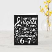 How Many Nights A Week Should You Be Practicing 67 Karte (Gelbe Blume)