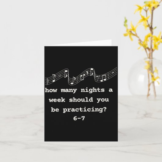 How Many Nights A Week Should You Be Practicing 6- Karte (Gelbe Blume)