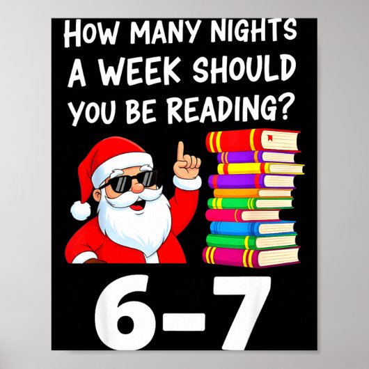 How Many Nights A Week Should You Be Reading 67 Ch Poster (Vorne)