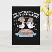 How Many Nights a Week Should You Be Reading? 67 Karte (Gelbe Blume)