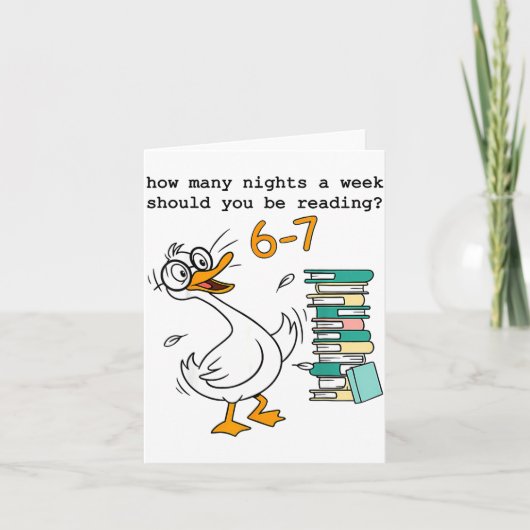 How Many Nights A Week Should You Be Reading 67 Me Karte (Vorderseite)