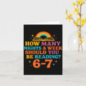 How Many Nights A Week Should You Be Reading 67 Me Karte (Gelbe Blume)