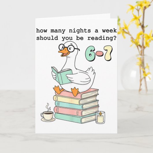 How Many Nights A Week Should You Be Reading 67 Me Karte (Gelbe Blume)