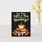 How Many Nights A Week Should You Be Reading 6 7 F Karte (Gelbe Blume)