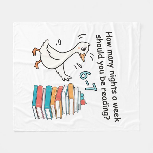 How Many Nights a Week Should You Be Reading 6-7 Fleecedecke (Vorderseite (Horizontal))