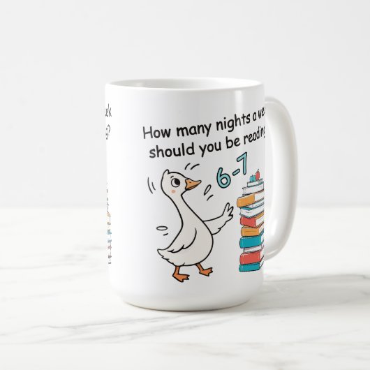 How Many Nights a Week Should You Be Reading 6-7 Kaffeetasse (VorderseiteRechts)