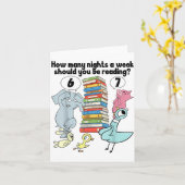 How Many Nights A Week Should You Be Reading_ 6–7  Karte (Gelbe Blume)