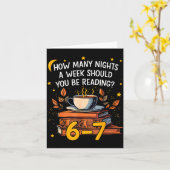 How Many Nights A Week Should You Be Reading 6 7 L Karte (Gelbe Blume)