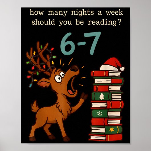How Many Nights A Week Should You Be Reading 6 7 S Poster (Vorne)