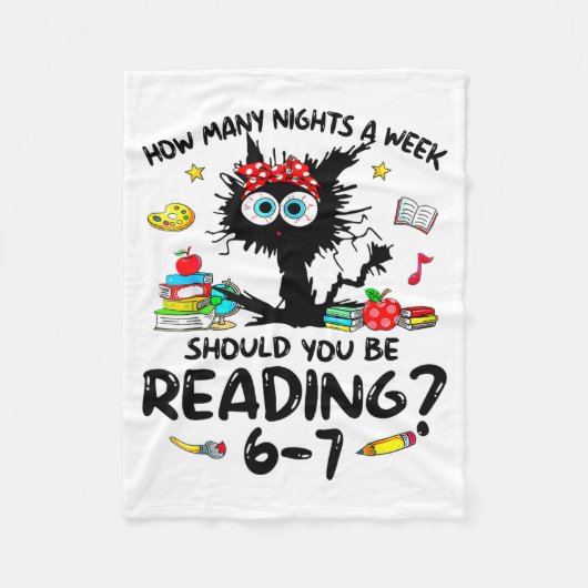 How Many Nights A Week Should You Be Reading 6–7 T Fleecedecke (Vorderseite)