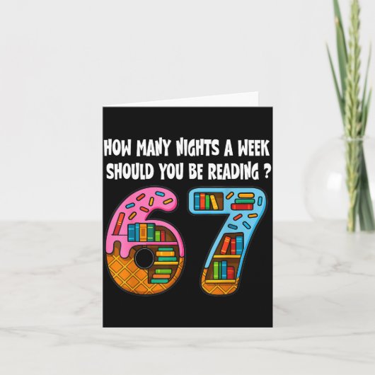 How Many Nights A Week Should You Be Reading 6-7 T Karte (Vorderseite)