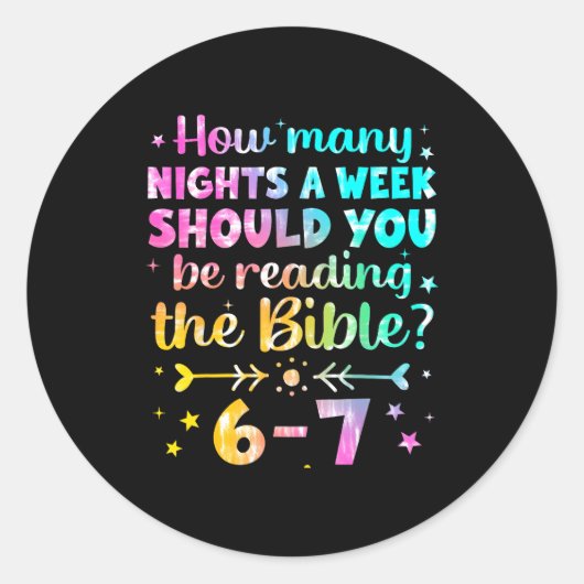 How Many Nights A Week Should You Be Reading The B Runder Aufkleber (Vorderseite)