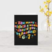 How Many Nights Reading 67 Funny Meme Six Seven Te Karte (Gelbe Blume)