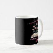 How Many Nights Reading 67 Meme Floral Book Lover Kaffeetasse (VorderseiteRechts)