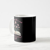 How Many Nights Reading 67 Meme Floral Book Lover Kaffeetasse (Vorderseite Links)