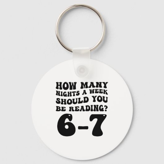 How Many Nights Reading 6 7 Funny Groovy Meme Quot Schlüsselanhänger (Vorderseite)