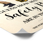 How Many Safety Pins Game Little Recruit Shower Poster (Ecke)