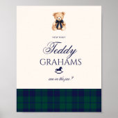 How many teddy grahams Teddy Bear Red Bow Poster (Vorne)