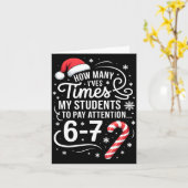 How Many Times I've Asked My Students To Pay Atten Karte (Gelbe Blume)