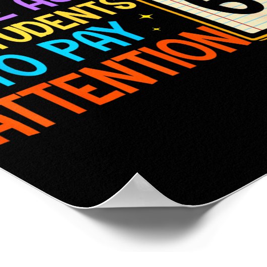 How Many Times I've Asked My Students To Pay Atten Poster (Ecke)